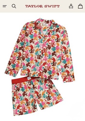 New Taylor Swift Pajama Set Size S - We Are Never Ever Getting Back Together