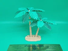 Island Palm Tree Diorama Display Model Dinosaur Animal Army Coconut Plastic VTG