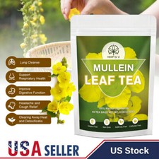 Mullein Leaf Tea Bags Herbal Lung Cleansing Breathing 100 Natural 50 Tea Bags