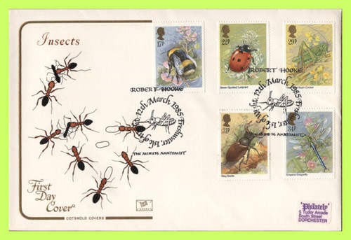 G.B. 1985 Insects set on Cotswold First Day Cover, Freshwater Isle of Wight