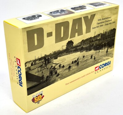 Set Corgi D-Day Landings – Tram, Bedford O, J Van, Ford Popular – Modèles Diecast