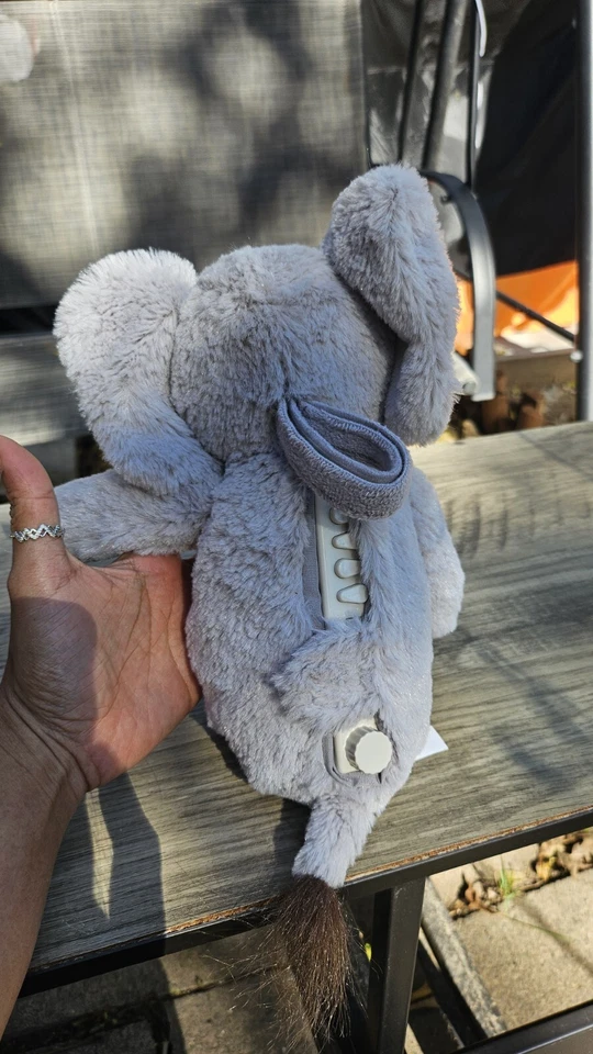 Máquina de sonido calmante Cloud B elefante gris peluche juguete Foto 2 de 3