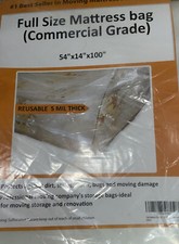 Full Size Mattress Bag Professional Grade 5Mil Heavy 54  x14"x100  