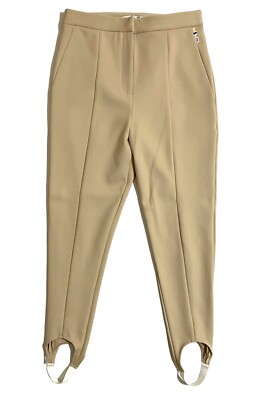 Tibi Stirrup Khaki Legging Stretch Pants Khaki Neutral High Rise SZ 10 New $245