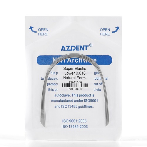 Dental Super Elástico Niti Arch Wire Round Nature/Ortho Bandas de Goma Elásticas - Picture 32 of 49