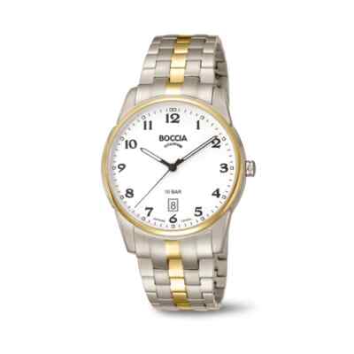 Boccia  Herrenuhr Titanium 3632-03 Titan Bicolor Armband Armbanduhr  40mm 2023