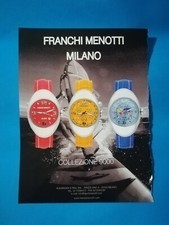 RITAGLIO DI GIORNALE PUBBLICITA' OROLOGIO FRANCHI MENOTTI DA COLLEZIONE - (96)
