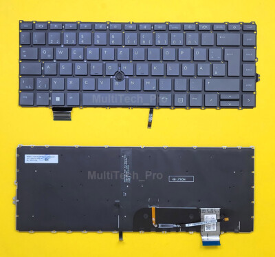 DE Tastatur HP EliteBook 840 G7 840 G8 845 G7 845 G8 Series mit Beleuchtung