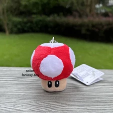 Super Mario Plush Toy Luigi Yoshi Chef Toad Mushroom Boo Bob-omb Keychain Doll