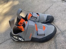 FIVE TEN Adidas Men's Kirigami Climbing Shoes - Onix/Core Black/Solar Red Sz 7