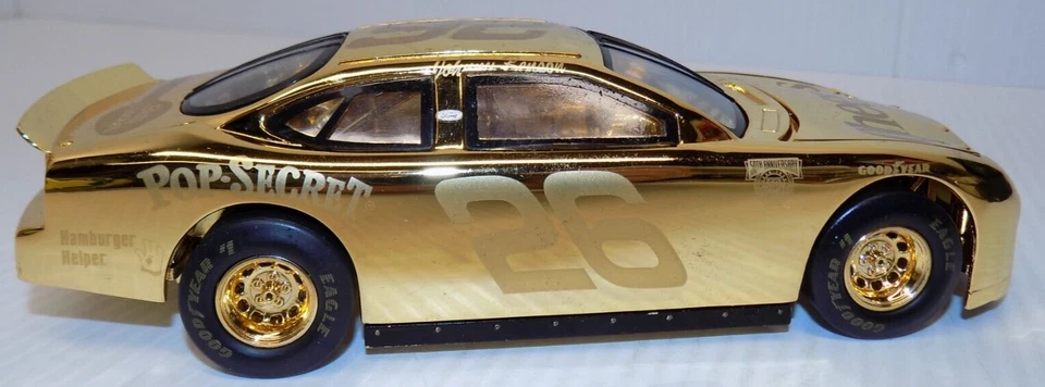 Racing Champions 1998 Ford Taurus #26 Cheerios ouro 24k 50º aniversário e estojo - Imagem 4 de 4