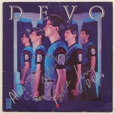 DEVO signiertes Fensterposter - NEW WAVE / Alternative - Vordruck