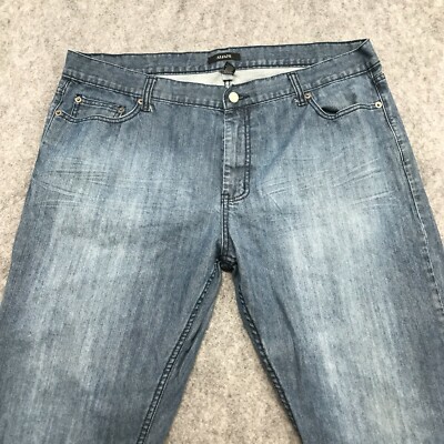 Alfani Jeans Mens Size 40 x 32 Straight Leg Denim Medium Wash 100% Cotton 