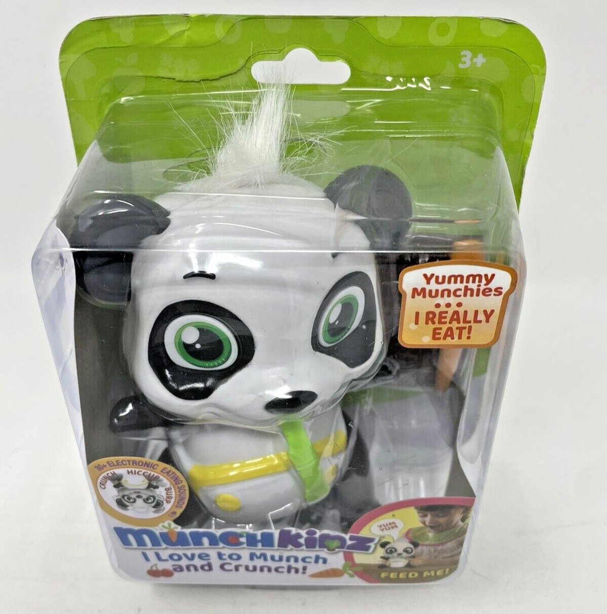 Munchkinz Panda CHEWY Interactive Pet Toy Eat Talks Laughs Burp 30