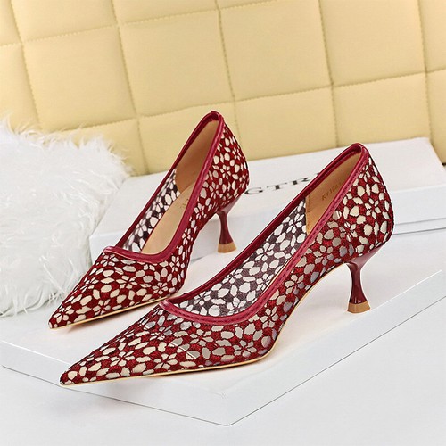 Womens Comfort Kitten Lightweight Pointed Toe Wedding Dress Shoe Heel Pumps - Picture 23 of 25