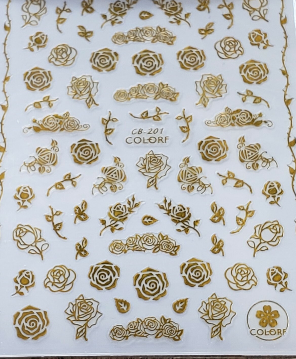 Valentine's Day GOLD Rose Nail Stickers Nail Art Trends eBay