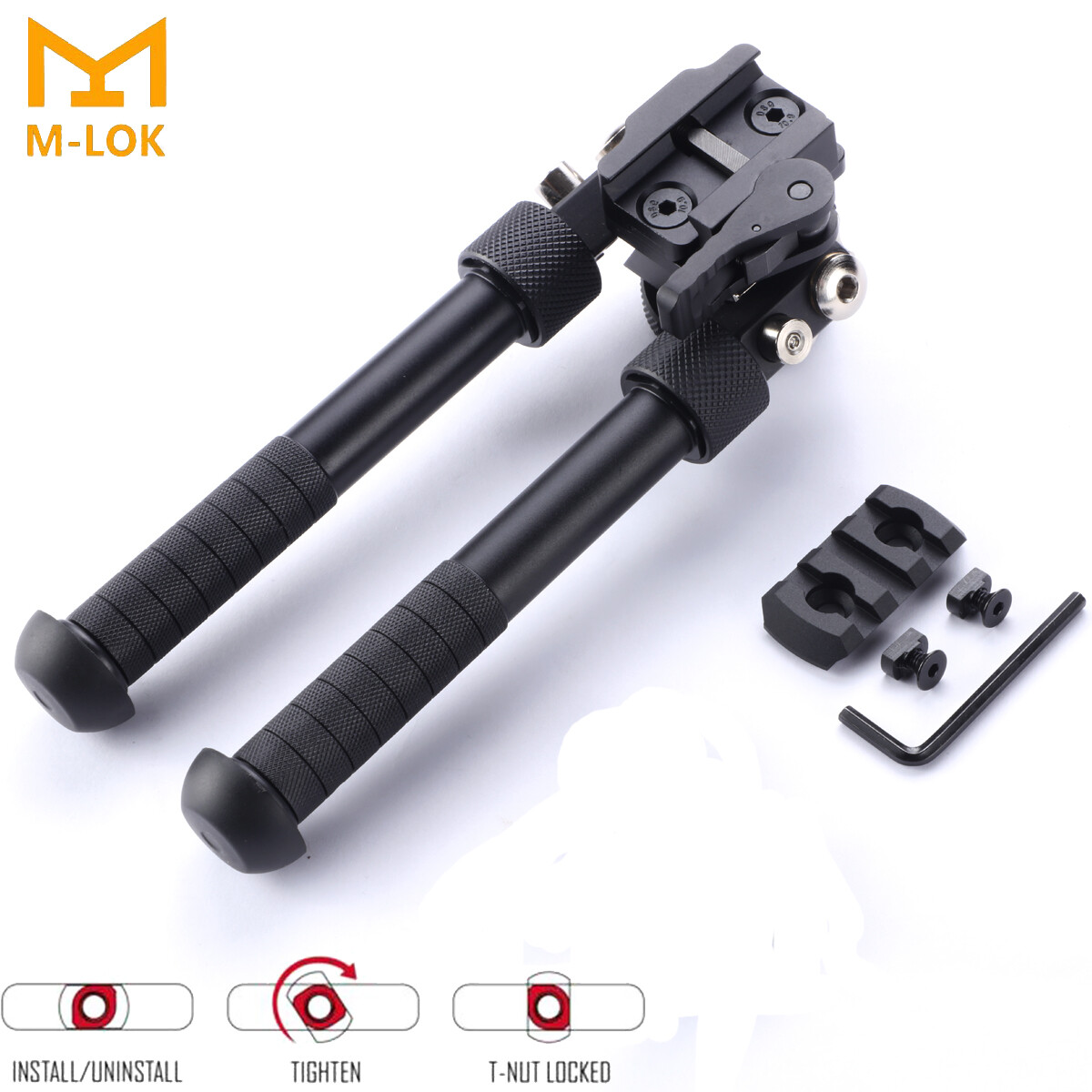 M Lok Bipod Magpul 1913 Picatinny Rail Bipod Black 6.3