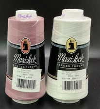 A&E Maxi-Lock Serger Thread 100% Polyester 3000Yds /Lot Of 2