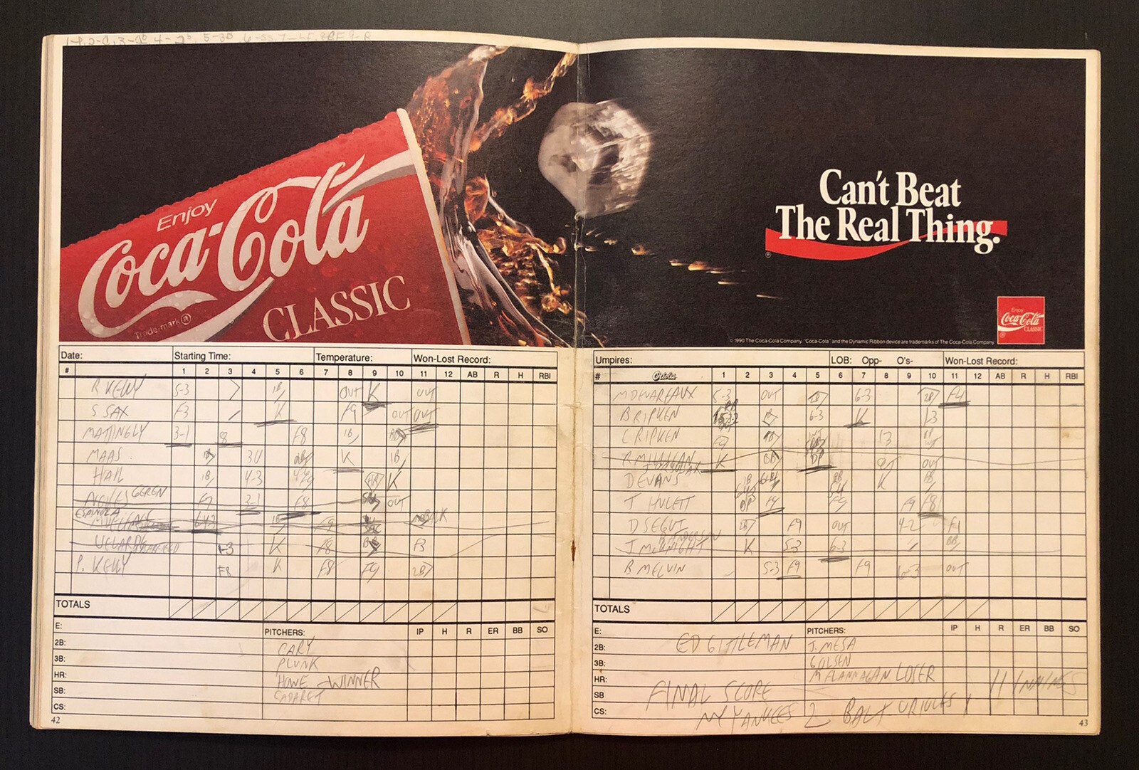 Lot of 5 Baltimore Orioles Programs / Scorecards - 1971, 1990, 1991 - Cal Ripken | eBay