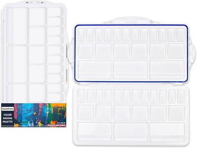 42 Well Lackpalette XL Mischpalette Mischpalette Künstler LUFTDICHT klappbar