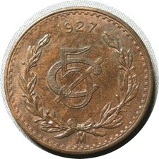 Elfe Mexiko 5 Centavos 1927