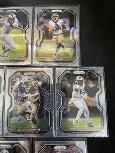 2020 Panini Prizm (Vet Base 1-300) Football Team Set - NEW ORLEANS SAINTS 10 Cds - Picture 3 of 4