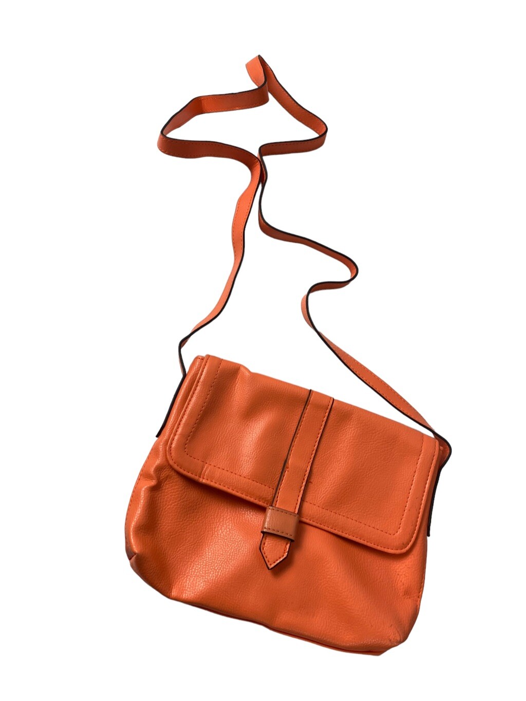 Basic Editions mandarin orange cross body handbag - image 1