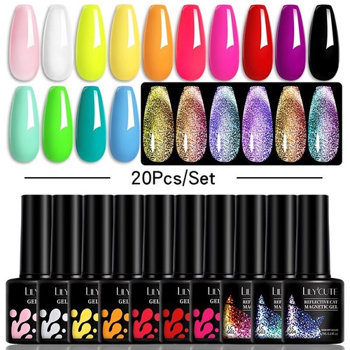 20/24PCS Smalto Gel Termico Set 3 Strati Temperatura Smalto Cambia Colore - Foto 56 di 90