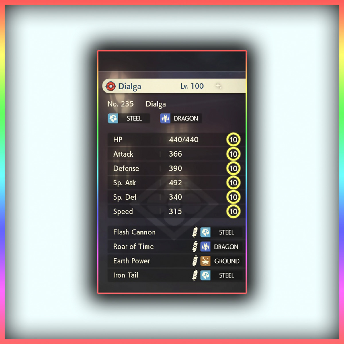 Shiny Palkia best Stats // Pokemon Legends: Arceus // Fast 