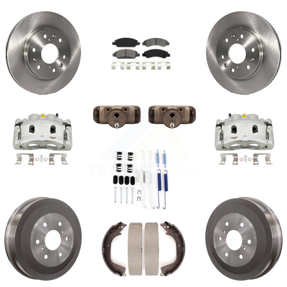 GMC Front Rear Brake Kit with Calipers Rotors Drum Pads Shoes Cylinder