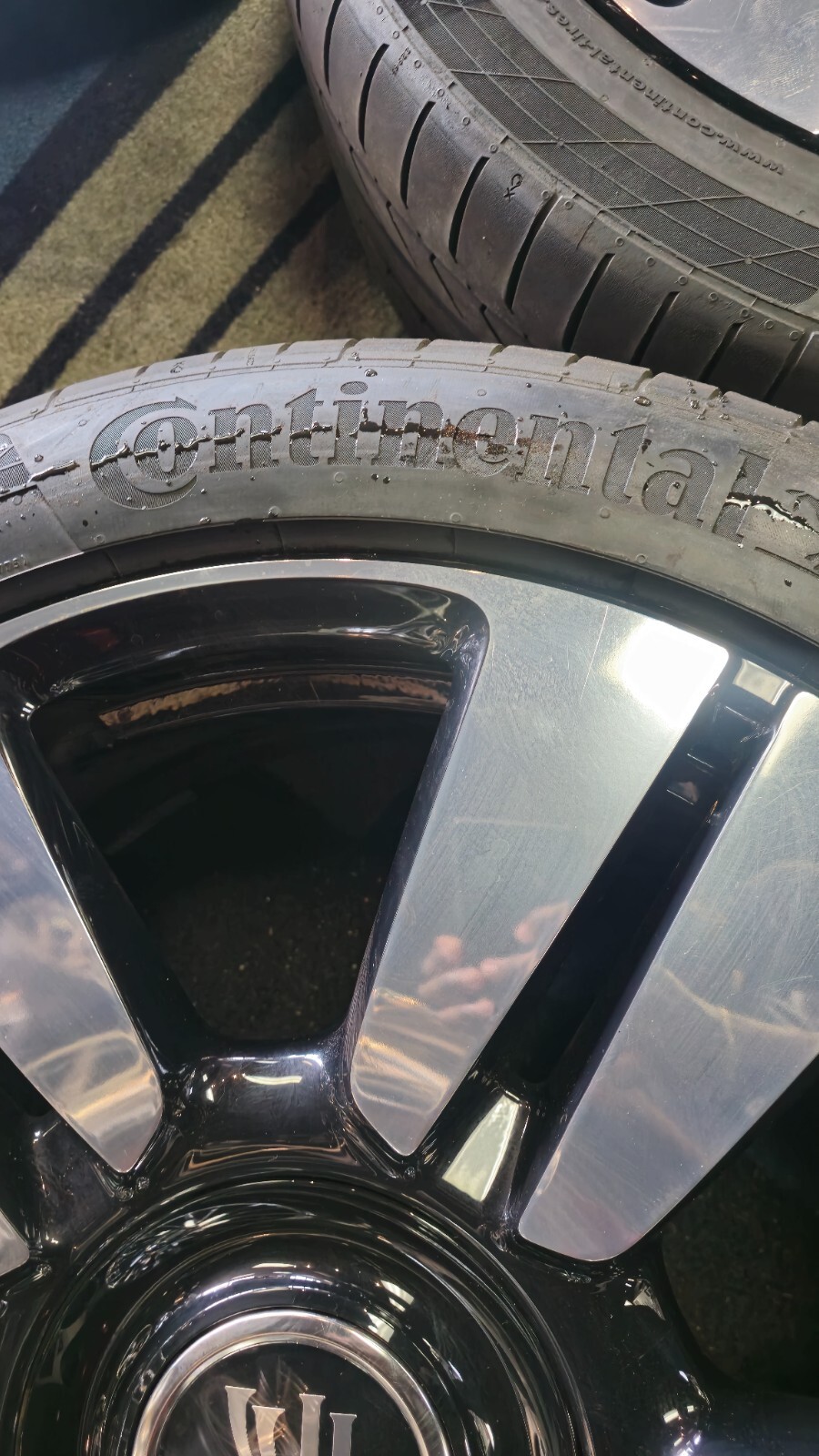 4- 22" Inch Rolls Royce Wheels 5x112 Cullinan Phantom Rims Continental Tires