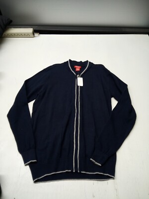 Izod Outwear Mens Blue Long Sleeve Full Zip Lightweight Jacket