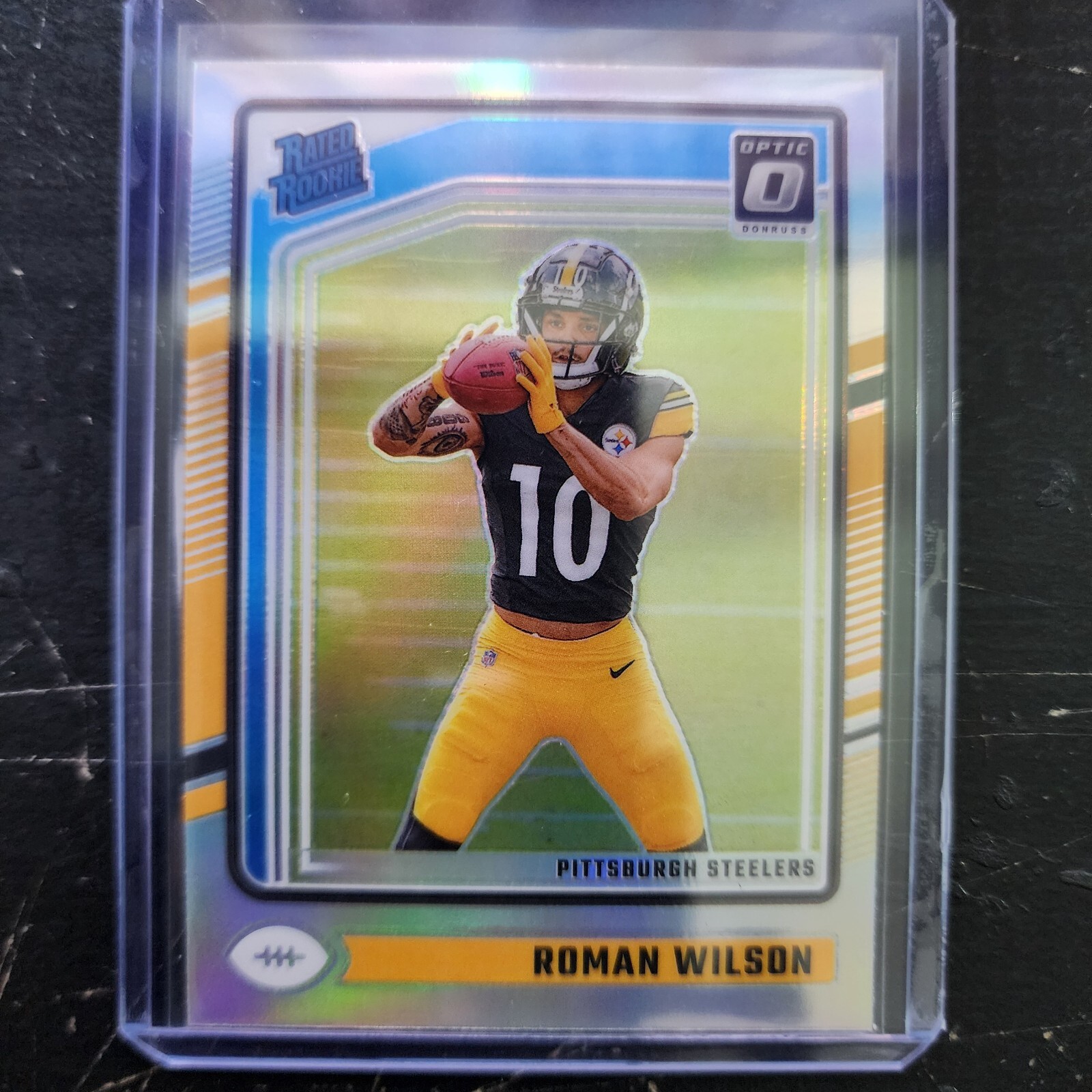Roman Wilson Rated Rookie Silver 2024 Donruss Optic Football #285