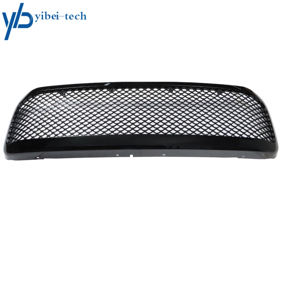 For 1999-2004 Ford F250 F350 Front Bumper Upper Grille Glossy Black Trim Grill Foto 3 de 4