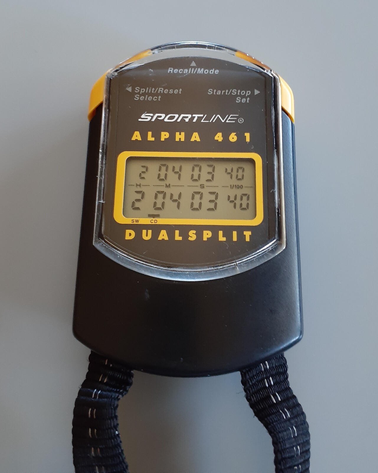 SPORTLINE Alpha 461 Dual Split Timer Stopwatch with Memory Works