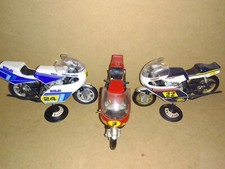 Lot de 3 Motos Courses Polistil 1:15 Ème Vintages Années 70