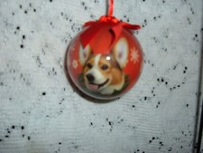 WELSH CORGI 3" ROUND SHATTERPROOF HANGING BALL ORNAMENT NEW CBO100