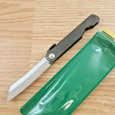 Higonokami Triple Folding Knife 2.63" SK5 Carbon Steel Blade Stainless Handle