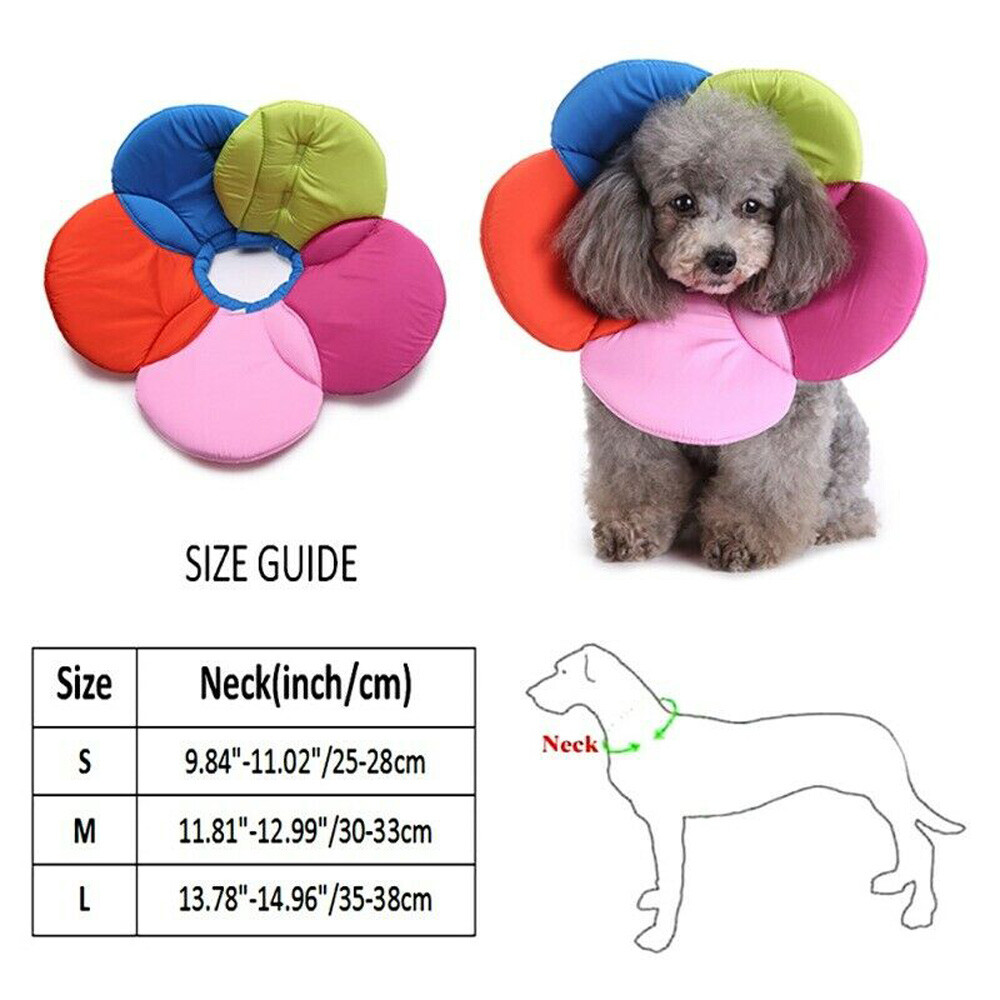 Pet Cone Protection Recovery Neck Collar Dog Cat Soft Cone Antibite E
