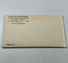 (1) 1968  US Mint Silver P&D Set,  in ALL OGP,  NO WRITING,  UNOPENED ENVELOPES!