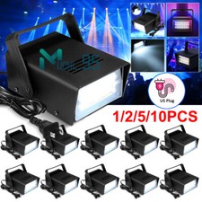 White Mini DJ Disco Strobe Light Flash Light 24 LED Bulb Stage Lighting Party