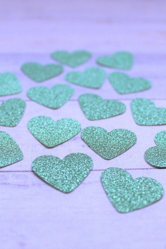 50 CORAZONES BRILLANTES PARA HACER TARJETAS ADORNOS ARTESANALES EN PAPEL ÁLBUM DE RECORTES 2,5 cm SURTIDO - Imagen 5 de 16