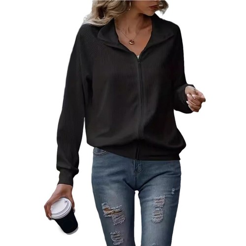 Women Knitted Jacket Cardigan Coat Tops Sweatshirt Long Sleeve Casual Outwear - Picture 7 of 22
