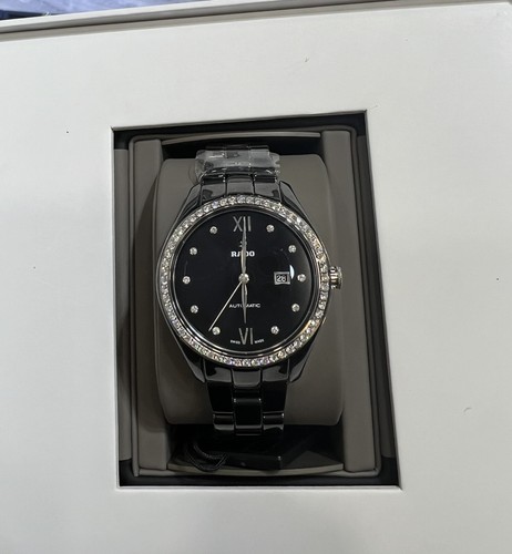 RADO HyperChrome Black Diamond Dial Ladies Ceramic Watch R32482702
