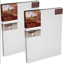 MASTERPIECE Z2MA-1626 Monet Pro 1.5" D Muir Linen 12.0 oz Stretched Canvas 16X26