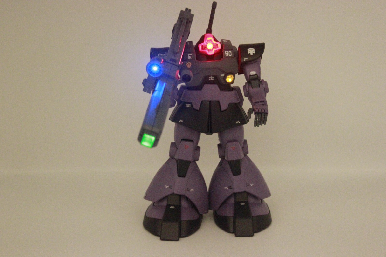 Gundam MG MS-09R Rick Dom Gunpla già assemblato con kit led e part metal video