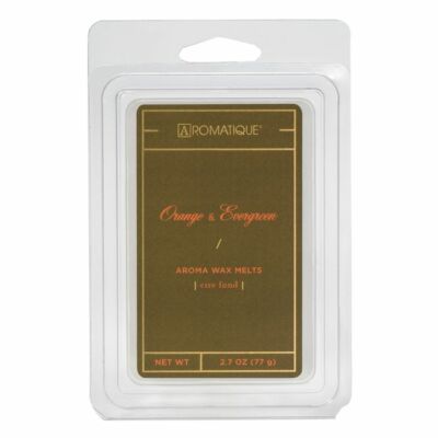 Aromatique Orange & Evergreen Wax Melts Cubes 2.7 oz 77g