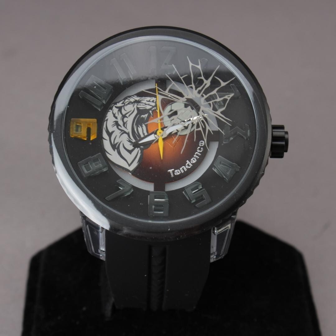 TENDENCE × Captain Tsubasa Kojiro Hyuga Watch Black Quartz