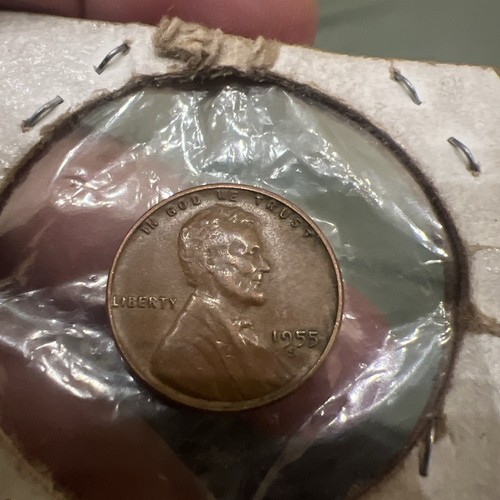 1955 lincoln wheat penny no mint mark With L On Rim Error- Reverse Not Pressed - Picture 6 of 14