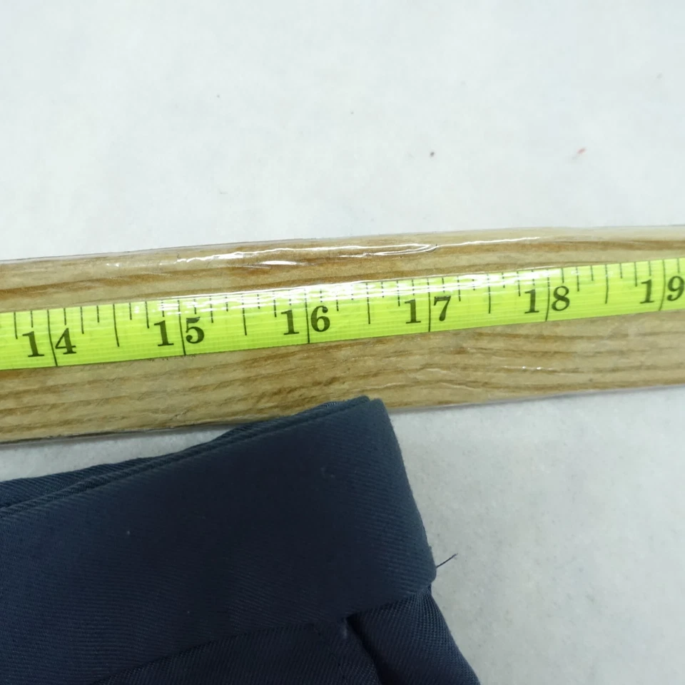 Pantalones cortos chinos Haggar para hombre talla 34 azul marino tiro medio frente plano 100 % poliéster Foto 3 de 4